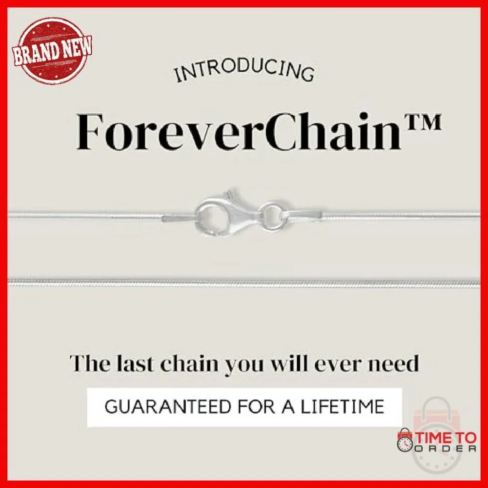 30 Inch Sterling Silver Snake Chain Necklace Lobster Clasp